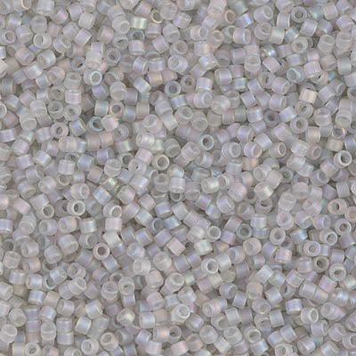 Miyuki Delica 11/0 DB-1286 Mat transparant grey mist AB - 4 gram-Kralen-Kraaltjes van Renate