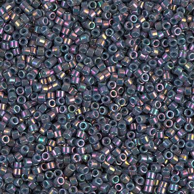 Miyuki Delica DB-134 Opaque purple gray rainbow luster 11/0 - 4 gram-Kralen-Kraaltjes van Renate