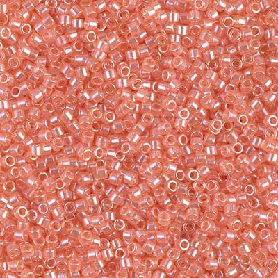 Miyuki Delica DB-1480 Transparent peach luster 11/0 - 4 gram-Kralen-Kraaltjes van Renate