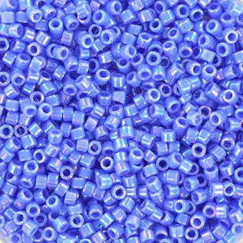 Miyuki Delica DB-167 Opaque AB blue 11/0 - 4 gram-Kralen-Kraaltjes van Renate