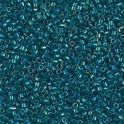 Miyuki Delica 11/0 DB-1764 Emerald lined aqua AB - 4 gram-Kralen-Kraaltjes van Renate
