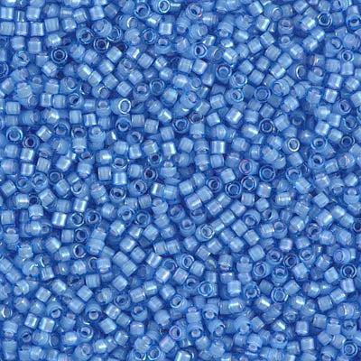 Miyuki Delica 11/0 DB-1784 White Lined Sapphire AB - 4 gram-Kralen-Kraaltjes van Renate