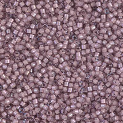 Miyuki Delica 11/0 DB-1791 White Lined Smoky Amethyst AB - 4 gram-Kralen-Kraaltjes van Renate