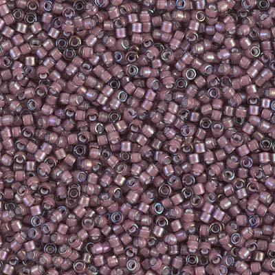Miyuki Delica 11/0 DB-1792 White Lined Dark Smoky Amethyst AB - 4 gram-Kralen-Kraaltjes van Renate