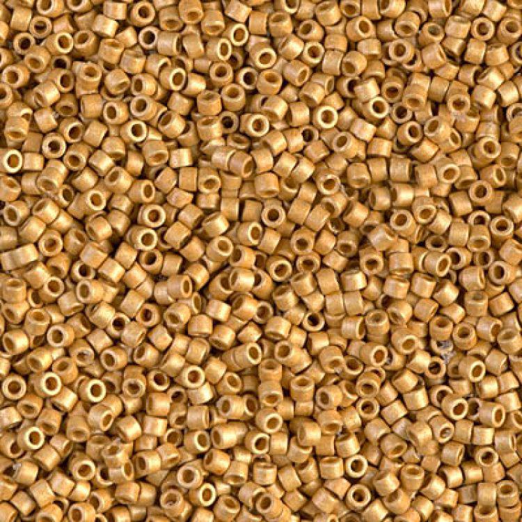 Miyuki Delica DB-1832F matt duracoat gold 11/0 - 4 gram-Kralen-Kraaltjes van Renate