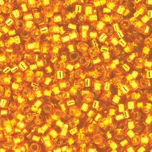 Miyuki Delica duracoat silverlined dyed yellow gold 11/0 - 4gr-Kraaltjes van Renate