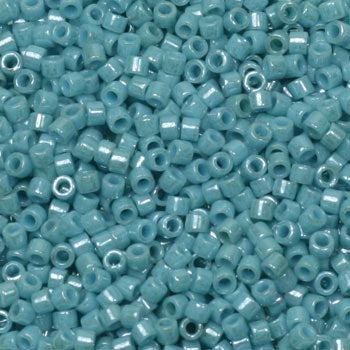 Miyuki Delica DB-217 Opaque luster turquoise green 11/0 - 4 gram-Kralen-Kraaltjes van Renate
