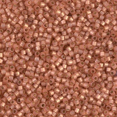 Miyuki Delica DB-2172 duracoat sf silverlined dyed rose copper 11/0 - 4 gram-Kralen-Kraaltjes van Renate