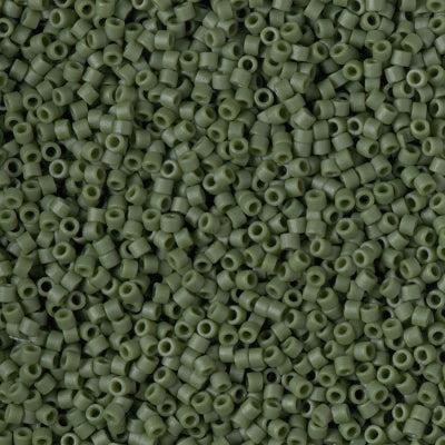 Miyuki Delica DB-2291 opaque glazed frosted dark green 11/0 - 4 gram-Kralen-Kraaltjes van Renate