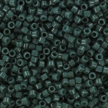 Miyuki Delica DB-2358 Duracoat opaque dyed forest green 11/0 - 4 gram-Kralen-Kraaltjes van Renate