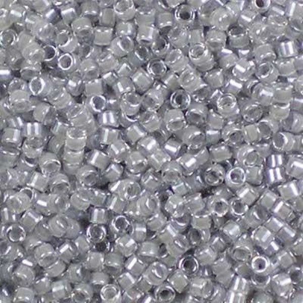Miyuki Delica DB-2392 fancy lined pewter 11/0 - 4 gram-Kralen-Kraaltjes van Renate