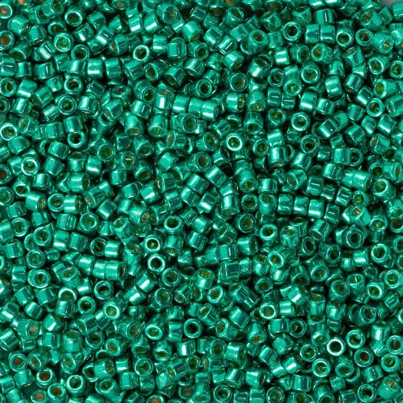 Miyuki Delica 11/0 DB-2505 Duracoat galvanized dark mint green - 4 gram-Kralen-Kraaltjes van Renate