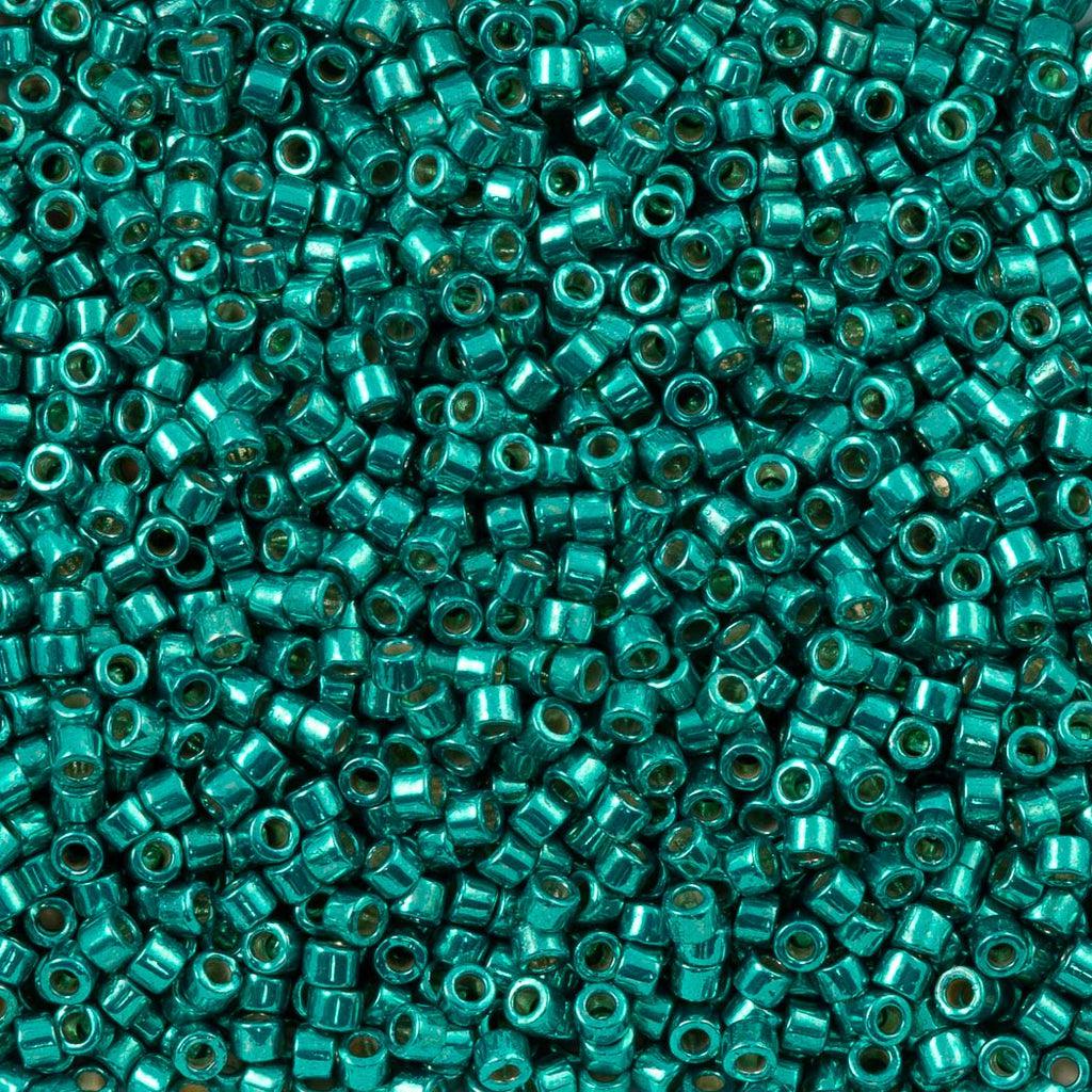 Miyuki Delica 11/0 DB-2506 Duracoat galvanized dark aqua green - 4 gram-Kralen-Kraaltjes van Renate