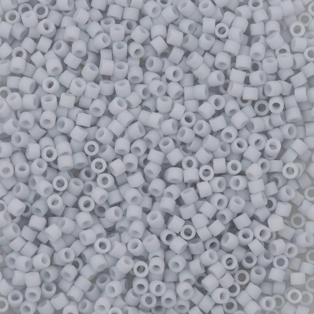 Miyuki Delica DB-357 Matte light grey 11/0 - 4 gram-Kralen-Kraaltjes van Renate