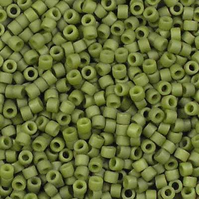 Miyuki Delica Olive luster Matte Opaque 11/0 - 4gr-Kraaltjes van Renate