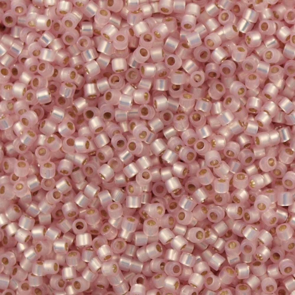 Miyuki Delica Lined L.Pink Alabaster Dyed 11/0 - 4gr-Kraaltjes van Renate