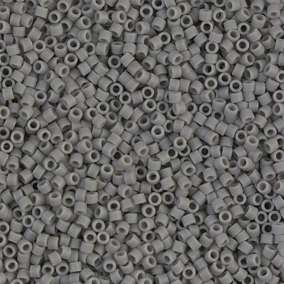 Miyuki Delica DB-761 opaque matte gray 11/0 - 4 gram-Kralen-Kraaltjes van Renate