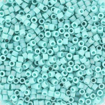 Miyuki Delica DB-878 Opaque Turquoise AB Matted 11/0 - 4 gram-Kralen-Kraaltjes van Renate