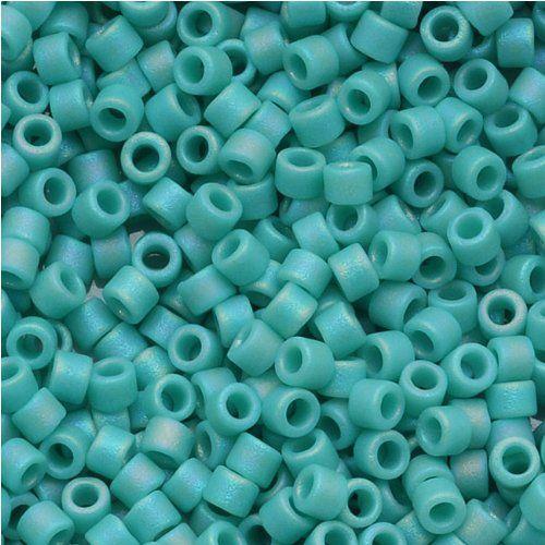Miyuki Delica Opaque Turquoise AB Matted 11/0 - 4gr-Kraaltjes van Renate