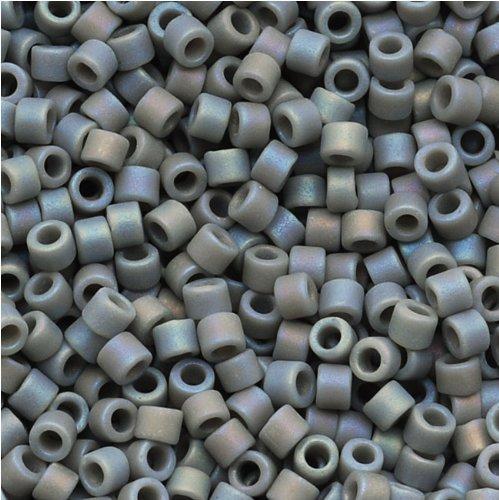 Miyuki Delica Opaque Light Grey AB Matted 11/0 - 4gr-Kraaltjes van Renate