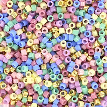 Miyuki Delica 11/0 DB-mix136 rainbow shimmer mix - 4 gram-Kralen-Kraaltjes van Renate