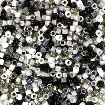 Miyuki Delica DB-mix54 Black and white 11/0 - 4 gram-Kralen-Kraaltjes van Renate