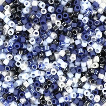 Miyuki Delica DB-mix62 Mighty blue 11/0 - 4 gram-Kralen-Kraaltjes van Renate