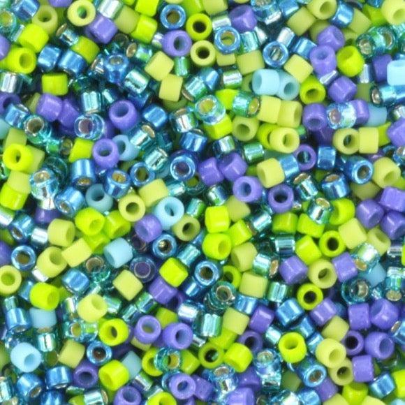 Miyuki Delica 11/0 DB-mix131 aurora - 4 gram-Kralen-Kraaltjes van Renate