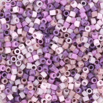 Miyuki Delica 11/0 DB-mix42 purple pastel - 4 gram-Kralen-Kraaltjes van Renate