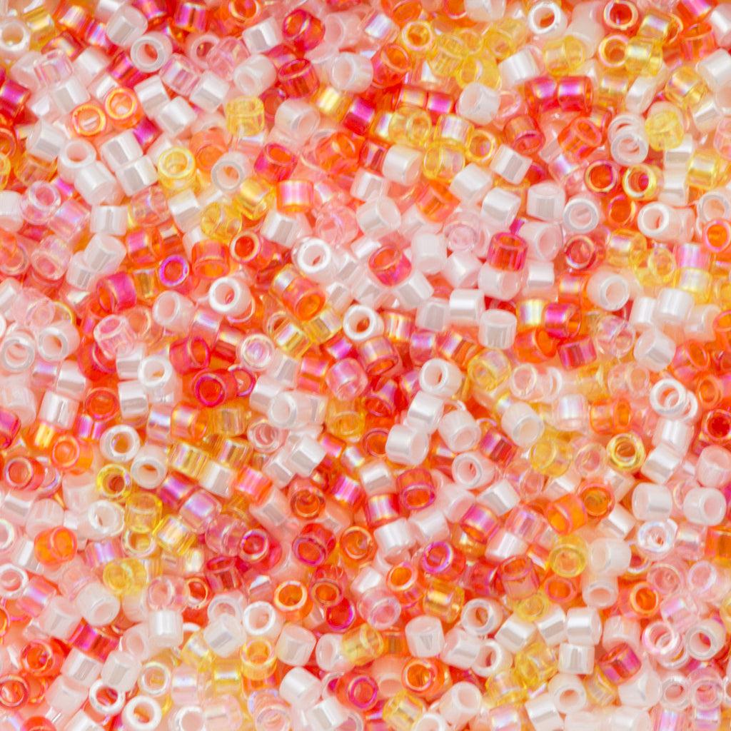 Miyuki Delica 11/0 DB-mix9051 Mix hawaiian leis - 4 gram-Kralen-Kraaltjes van Renate