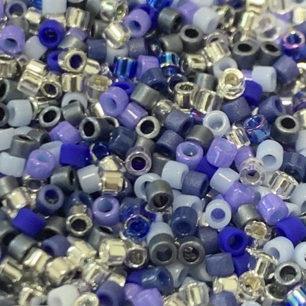 Miyuki Delica Mix Metallic Indigo Blue 11/0 - 4gr-Kraaltjes van Renate