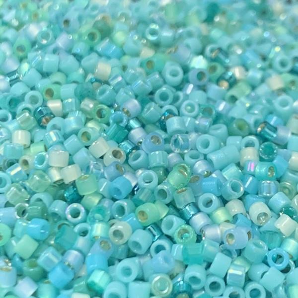 Miyuki Delica Mix More Aqua 11/0 - 4gr-Kraaltjes van Renate