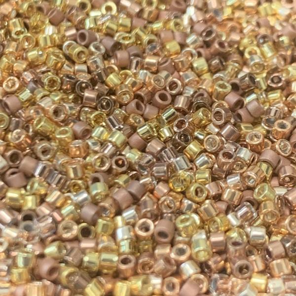 Miyuki Delica Mix Golden Metallic 11/0 - 4gr-Kraaltjes van Renate