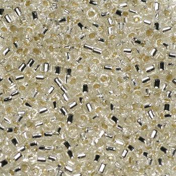 Miyuki Delica DB-041 Crystal Silverlined 11/0 - 4 gram-Kralen-Kraaltjes van Renate