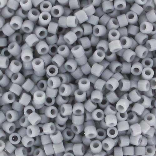 Miyuki Delica bead Opaque Ghost Grey 11/0 - 4 gram-Kraaltjes van Renate