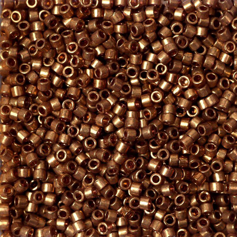 Miyuki Delica DB-115 gold luster bruin 11/0 - 4 gram-Kralen-Kraaltjes van Renate