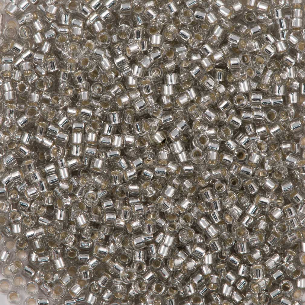Miyuki Delica DB-1211 silverlined gray mist 11/0 - 4 gram-Kralen-Kraaltjes van Renate
