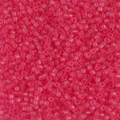 Miyuki Delica DB-1308 Transparant dyed bubble gum pink 11/0 - 4 gram-Kralen-Kraaltjes van Renate