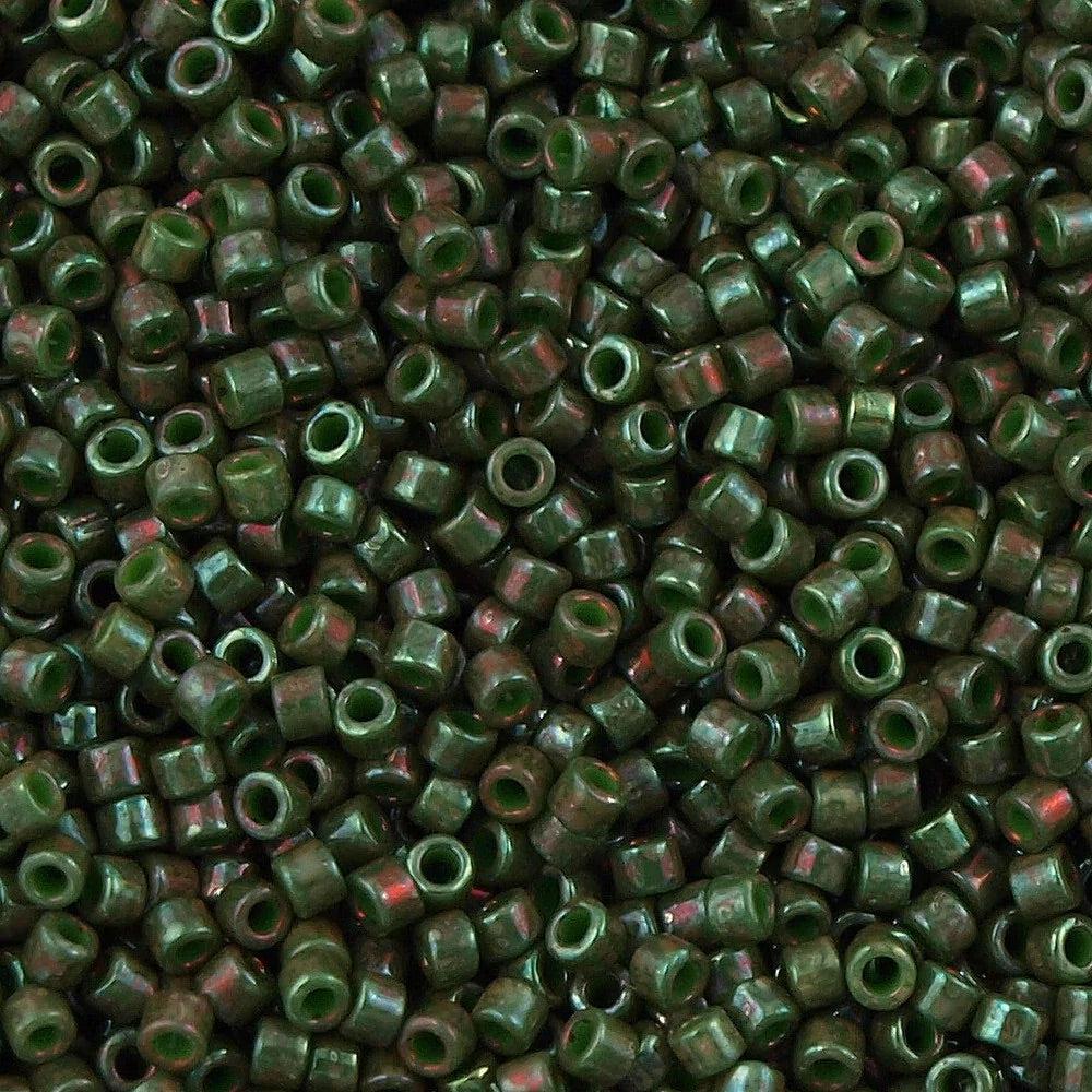 Miyuki Delica DB-131 opaque groen 11/0 - 4 gram-Kralen-Kraaltjes van Renate