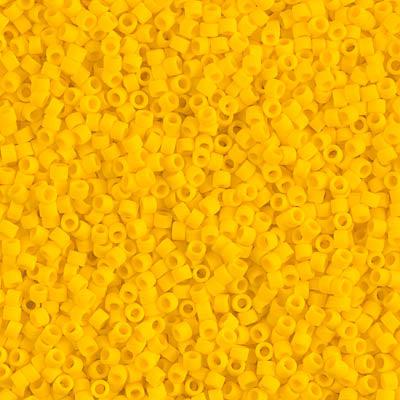 Miyuki Delica DB-1582 Opaque matte canary yellow 11/0 - 4 gram-Kralen-Kraaltjes van Renate