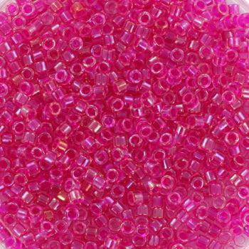 Miyuki Delica DB-1743 hot pink lined ab crystal 11/0 - 4 gram-Kralen-Kraaltjes van Renate