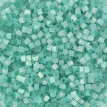 Miyuki Delica DB-1812 Silk satin dyed light aqua green 11/0 - 4 gram-Kralen-Kraaltjes van Renate