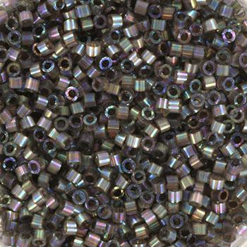 Miyuki Delica Bead Silk inside dyed rustic gray AB 11/0 - 4 gram-Kraaltjes van Renate