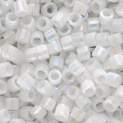 Miyuki Delica White Pearl AB 11/0 - 4gr-Kraaltjes van Renate