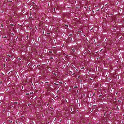 Miyuki Delica DB-2153 duracoat silverlined dyed pink parfait 11/0 - 4 gram-Kralen-Kraaltjes van Renate