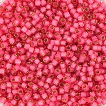 Miyuki Delica Duracoat matte silverlined dyed hibiscus 11/0 - 4gr-Kraaltjes van Renate