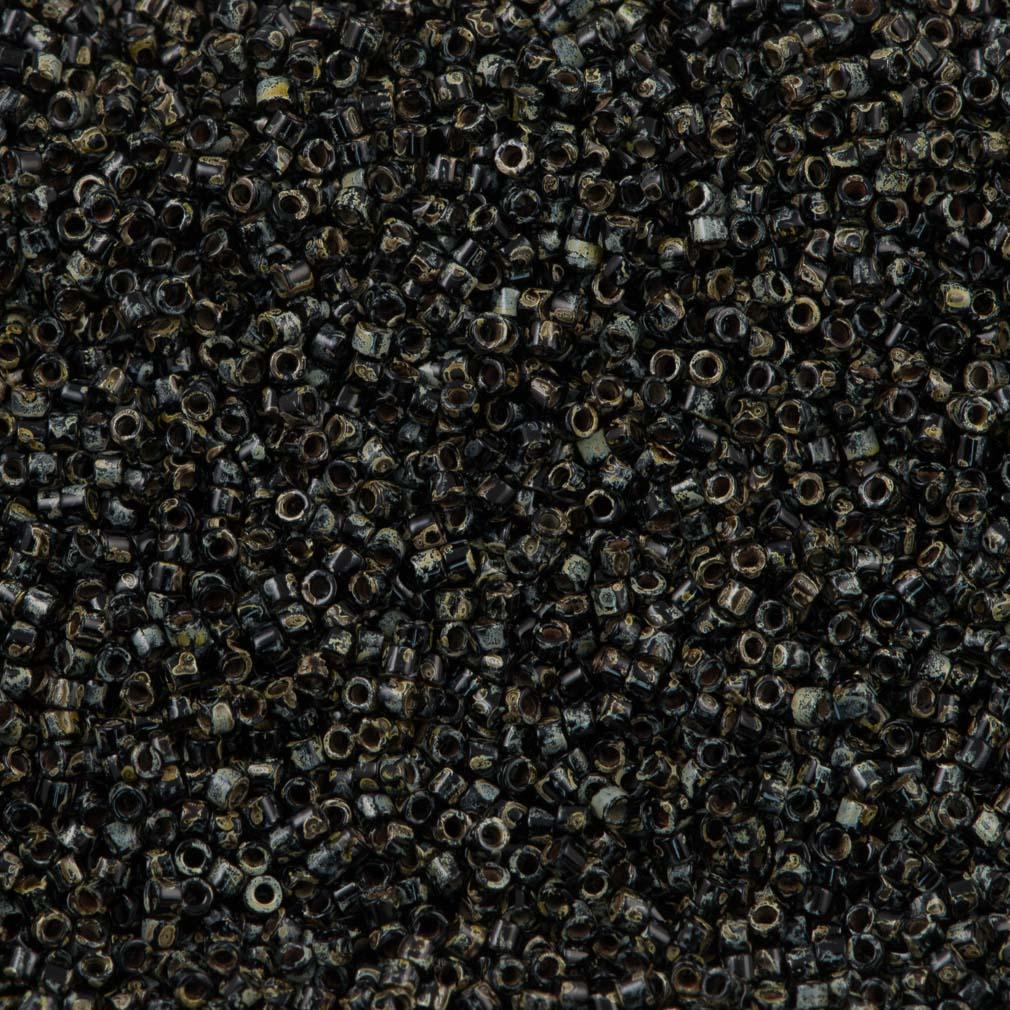 Miyuki Delica DB-2261 Picasso smoky black matte 11/0 - 4 gram-Kralen-Kraaltjes van Renate