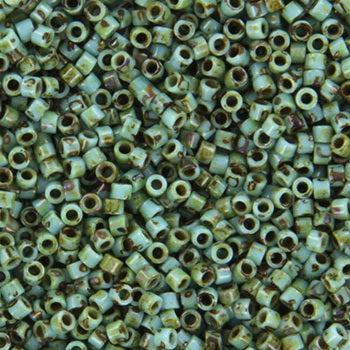 Miyuki Delica DB-2264 Opaque picasso turquoise blue 11/0 - 4 gram-Kralen-Kraaltjes van Renate