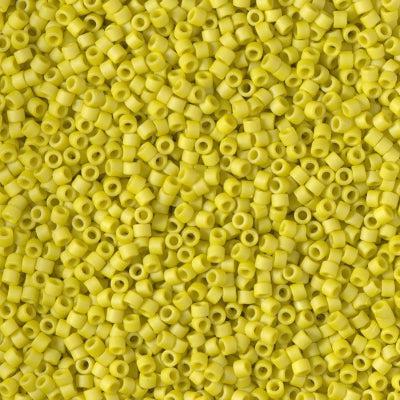 Miyuki Delica DB-2283 Frosted opaque glaze yellow 11/0 - 4 gram-Kralen-Kraaltjes van Renate