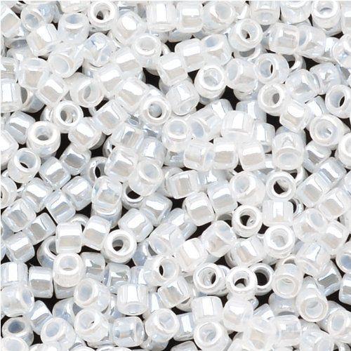 Miyuki Delica Lined Crystal White Luster 11/0 - 4gr-Kraaltjes van Renate
